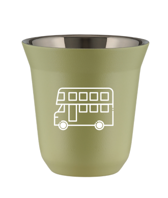 Kubek pistacjowy 150 ml, AUTOBUS (bialy)