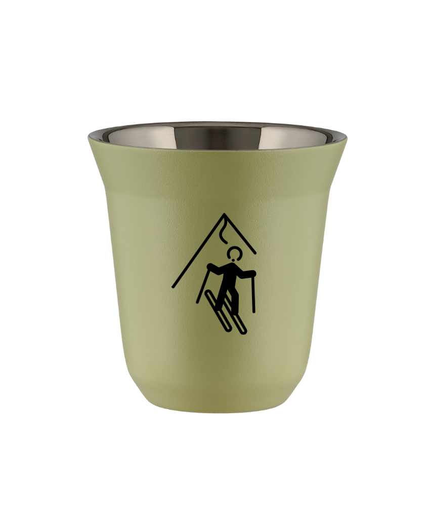 Kubek pistacjowy 150 ml, NARCIARSTWO kubek termiczny na kawe | 65,00 zł