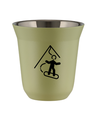Kubek pistacjowy 150 ml, SNOWBOARD