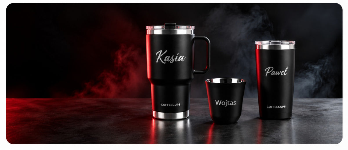 Kubki COFFEECUPS z grawerem imienia i logo